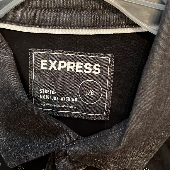 Express black moisture wicking polo - Picture 2 of 3